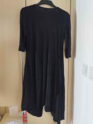 black adjustable maternity dress image 6