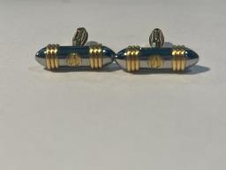 Alfred Dunhill Gold  Silver Cuff Links image 2