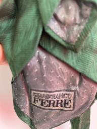 Gian Franco Ferre  silk green tie image 2