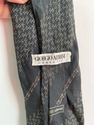 Giorgio Armani green silk tie image 1