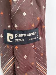 Pierre Cardin brown silk tie image 1
