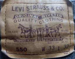Vintage Classic Levis 550 Black Jeans image 1