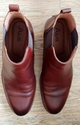 Aiuti mens brown leather boots image 4