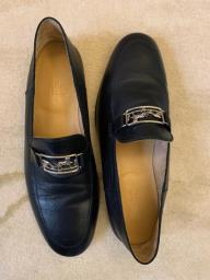 Hermes Mens Leather Shoes - 42 black image 1