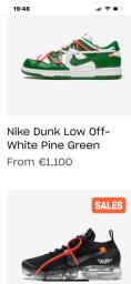 Nike Off White Dunk Pine Green image 1