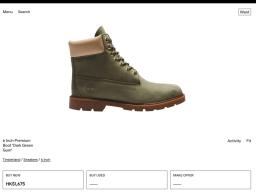 Timberland 6-inch Green Nubuck Boots image 2