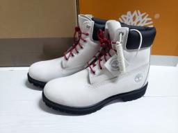 Timberland 6-inch White Nubuck Boots image 5