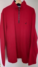Nautica Mens  Zip Fleece Pullover X L image 1