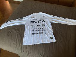 White Rvca Long sleeved T Shirt image 1