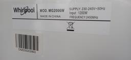 Whirlpool Mg2006w image 3
