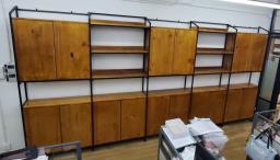 15ft office cabinet wooden color image 2