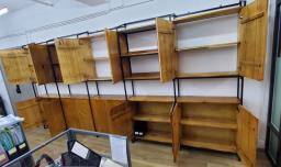 15ft office cabinet wooden color image 3