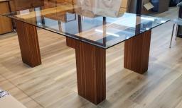 Dinning Table with Solid wood leg image 1