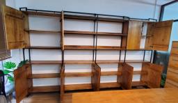 office cabinet wooden color image 4