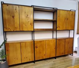 office cabinet wooden color image 2