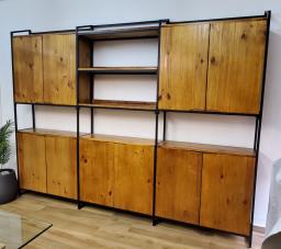 office cabinet wooden color image 3