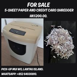 Paper and card shredder image 1