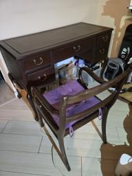 Yellow rosewood writing table image 3