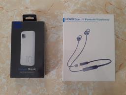 Power bank and earphones image 1