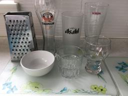 Drinking glasses grater and bowl image 2