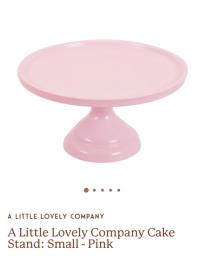 Pink Cake Turner Stand 10 inches image 1