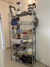 Shelving Unit with 6 Galvanised Baskets image 4