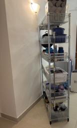 Shelving Unit with 6 Galvanised Baskets image 3