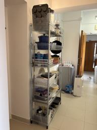 Shelving Unit with 6 Galvanised Baskets image 5