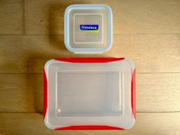 Two Glass Food Storage Containers image 1