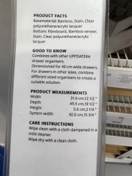 Variera Wooded Cutlery Divider image 2
