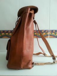 Genuine Leather Drawstring Backpack image 5