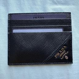 Prada Saffiano leather card holder New image 2