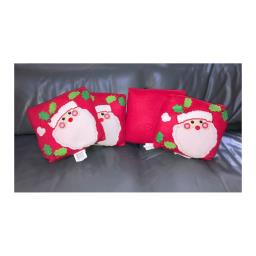 3d Santa Cushions for Christmas x 4 image 1