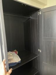 A used Ikea wardrobe with 2 doors image 1
