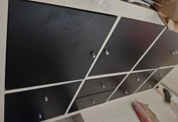 Black  White horizontal drawers image 1