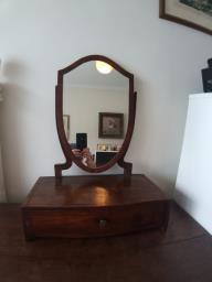 British Antique Dressing Table Mirror image 1