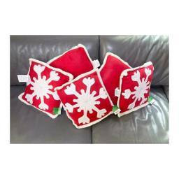 Christmas Snowflake Cushions x 5 image 1