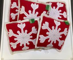 Christmas Snowflake Cushions x 5 image 3