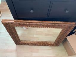 Designer Golden trim mirror image 1