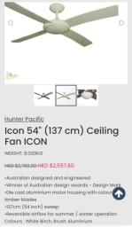 Hunter Pacific Icon Ceiling Fan image 2