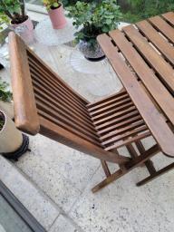 Outdoor Solid Pine Wood Tables x 4 image 1