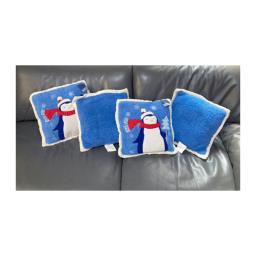 Penguin Cushions for Christmas Set of 4 image 1