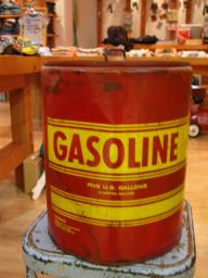 Vintage Gasoline Can Display image 1
