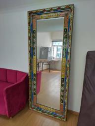 Vintage Tibetan door frame mirror image 1