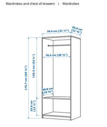 White compact wardrobe image 2
