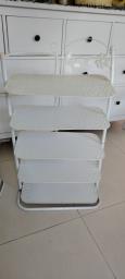 White metal shelving  storage units image 1