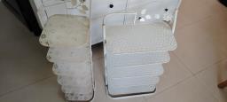 White metal shelving  storage units image 3