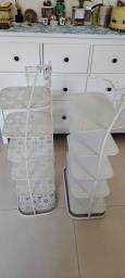 White metal shelving  storage units image 6