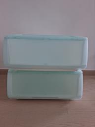 2 Stackable Plastic Storage Boxes image 3