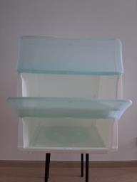 2 Stackable Plastic Storage Boxes image 4